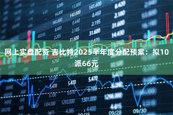网上实盘配资 吉比特2025半年度分配预案：拟10派66元